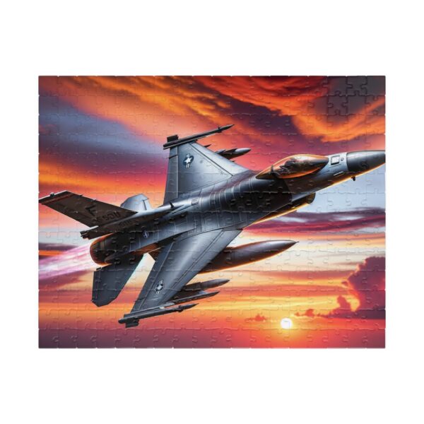 Epic F-16 Flying in the Sunset Puzzle - Image 5