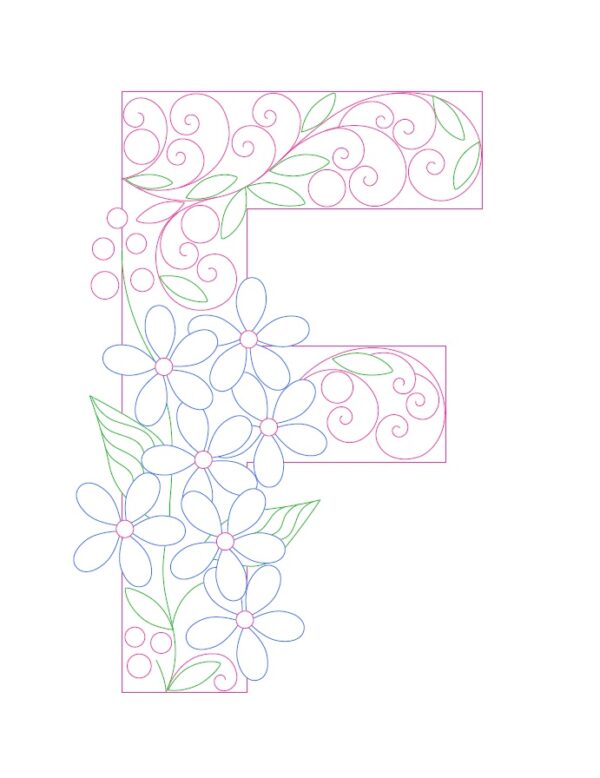 Paper Filigree Painting Kit - Letters - Image 4