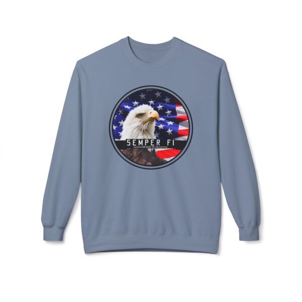 Semper Fi Unisex Midweight Softstyle Fleece Crewneck Sweatshirt - Image 33