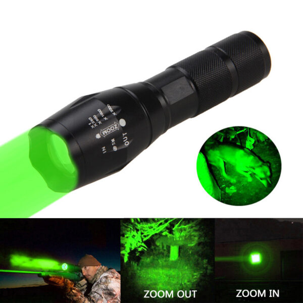 Portable Mini Flashlight LED ZOOM Torch Hunting Zoomable Flashlight Torch Light - Image 9