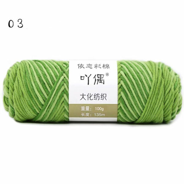 8 Strands Of Gradient Milk Cotton Wool Hand-knitted Medium Thick Yarn - Image 10