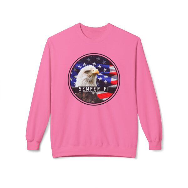 Semper Fi Unisex Midweight Softstyle Fleece Crewneck Sweatshirt - Image 53