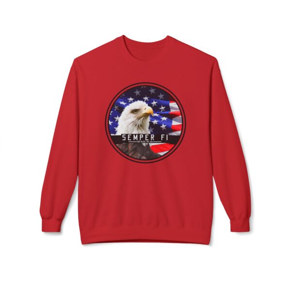 Semper Fi Unisex Midweight Softstyle Fleece Crewneck Sweatshirt - Image 57