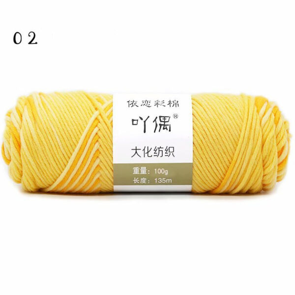 8 Strands Of Gradient Milk Cotton Wool Hand-knitted Medium Thick Yarn - Image 5