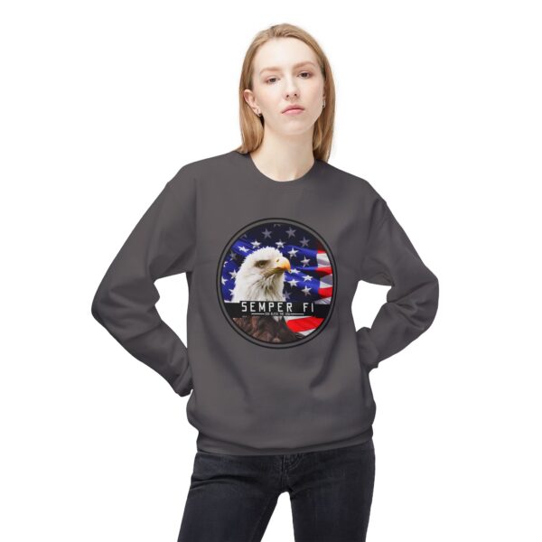 Semper Fi Unisex Midweight Softstyle Fleece Crewneck Sweatshirt - Image 39