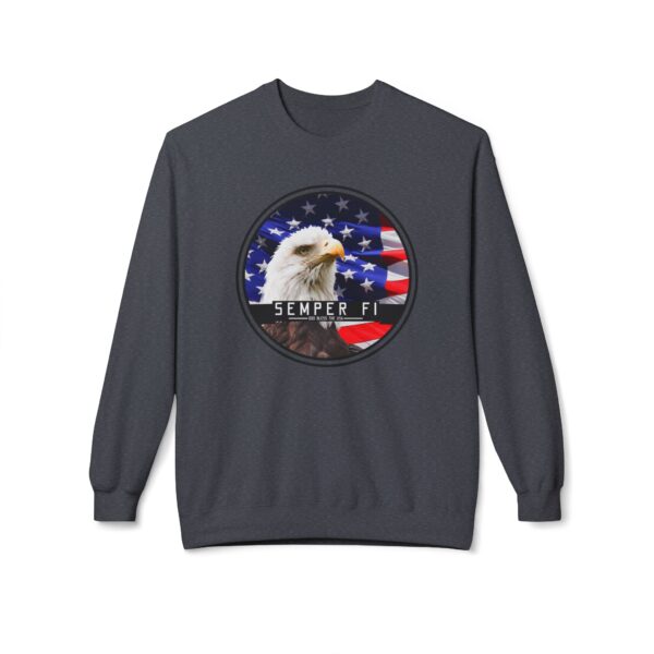 Semper Fi Unisex Midweight Softstyle Fleece Crewneck Sweatshirt - Image 25