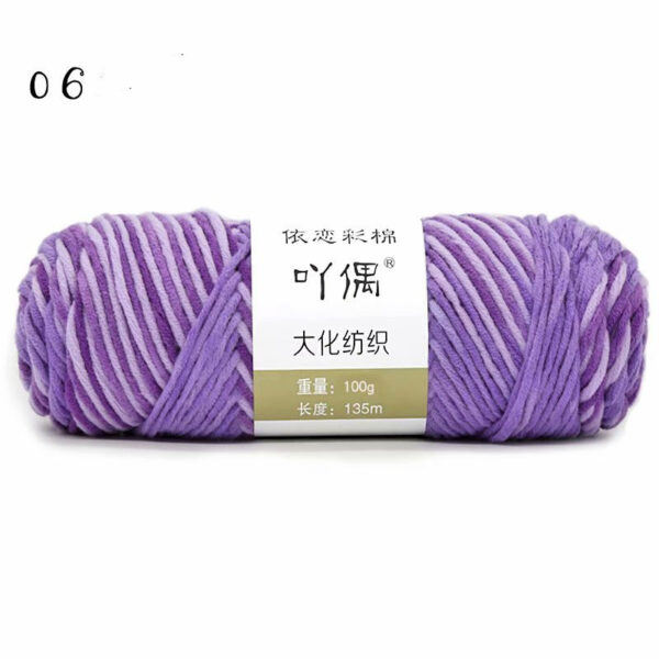 8 Strands Of Gradient Milk Cotton Wool Hand-knitted Medium Thick Yarn - Image 8