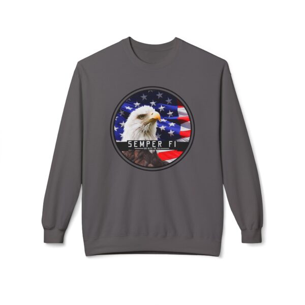 Semper Fi Unisex Midweight Softstyle Fleece Crewneck Sweatshirt - Image 37