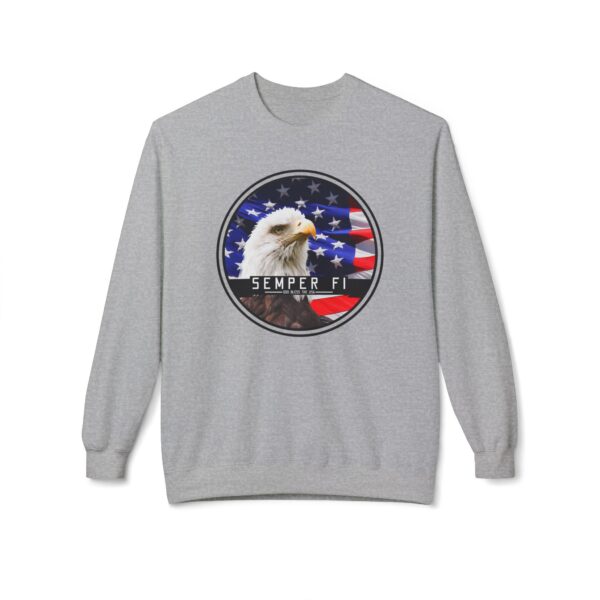 Semper Fi Unisex Midweight Softstyle Fleece Crewneck Sweatshirt - Image 13