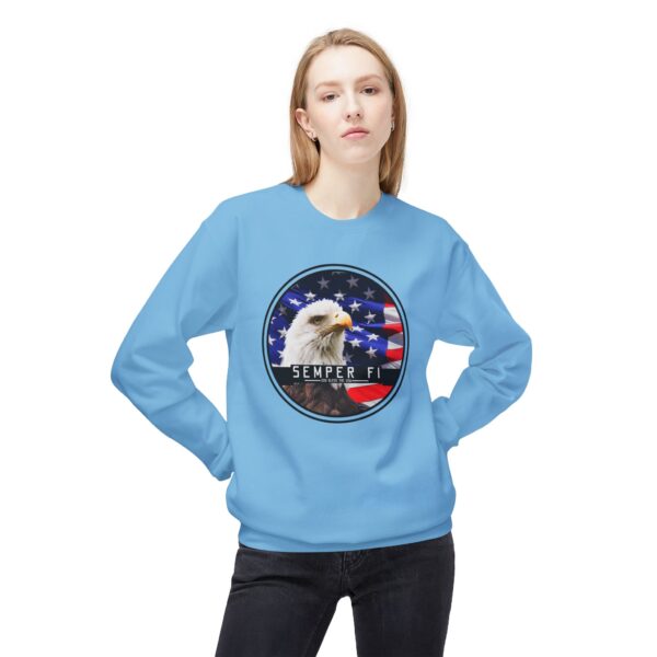 Semper Fi Unisex Midweight Softstyle Fleece Crewneck Sweatshirt - Image 31