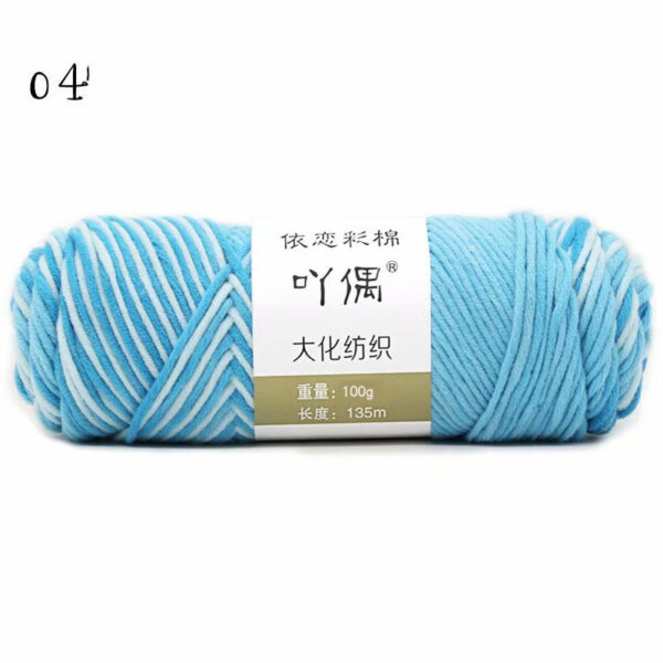 8 Strands Of Gradient Milk Cotton Wool Hand-knitted Medium Thick Yarn - Image 9