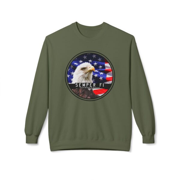 Semper Fi Unisex Midweight Softstyle Fleece Crewneck Sweatshirt - Image 17