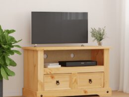 vidaXL TV Stand Mexican Pine Corona Range 35.8"x16.9"x22"