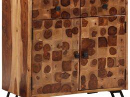 vidaXL Sideboard Solid Sheesham Wood 25.6"x13.8"x25.6"