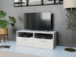 vidaXL TV Stand Engineered Wood 37.4"x13.8"x14.2" White