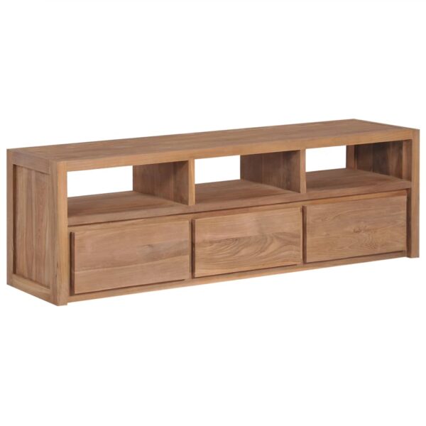 vidaXL TV Stand Solid Wood Teak with Natural Finish 47.2"x11.8"x15.7"