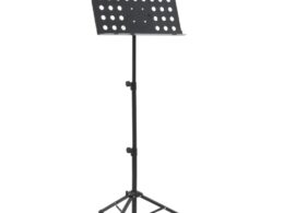 vidaXL Music Book Stand Black Steel