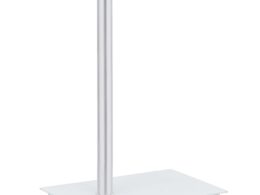 vidaXL U-Shaped Side Table Transparent 17.7"x11.8"x22.8" Tempered Glass