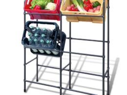 vidaXL Steel Shelf for 6 Crates