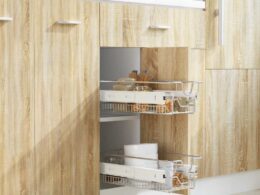 vidaXL Pull-Out Wire Baskets 2 pcs Silver 11.8"