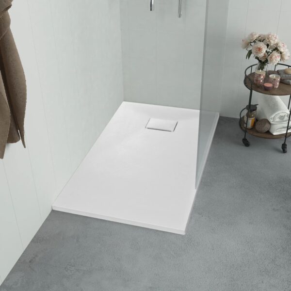 vidaXL Shower Base Tray SMC White 47.2"x27.6"