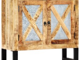 vidaXL Sideboard 31.5"x11.8"x29.9" Solid Wood Mango