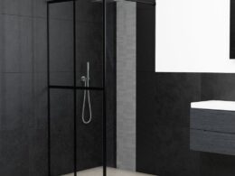 vidaXL Walk-in Shower Screen Clear Tempered Glass 35.4"x76.8"