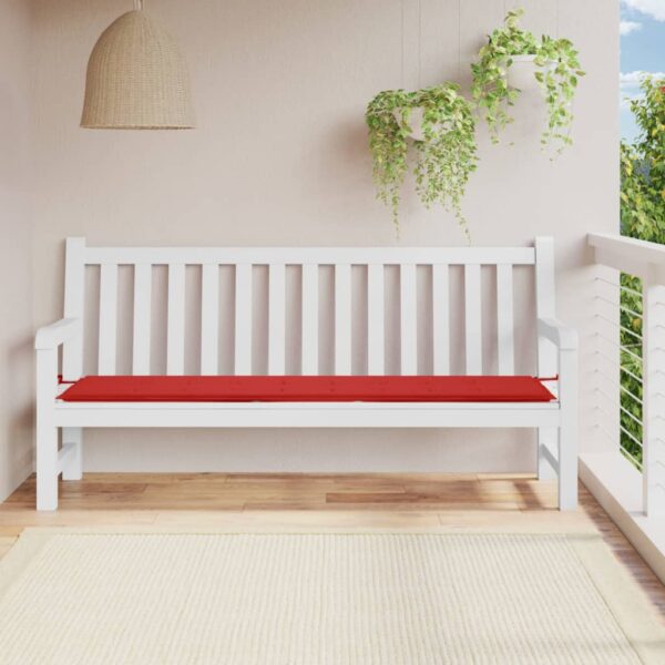 vidaXL Garden Bench Cushion Red 78.7"x19.7"x1.2" Oxford Fabric