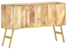 vidaXL Sideboard 46.5"x11.8"x29.5" Solid Mango Wood