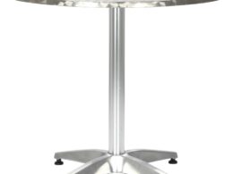 vidaXL Patio Table Silver 31.5"x27.6" Aluminum