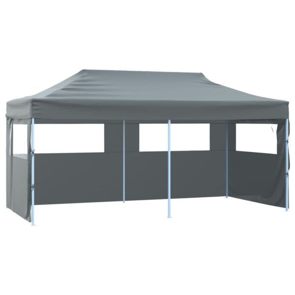 vidaXL Professional Folding Party Tent with 4 Sidewalls 9.8'x19.7' Steel Anthracite