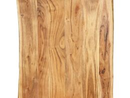 vidaXL Table Top Solid Acacia Wood 31.5"x(19.7"-23.6")x1"
