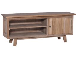 vidaXL TV Stand 39.4"x11.8"x15.7" Solid Wood Teak
