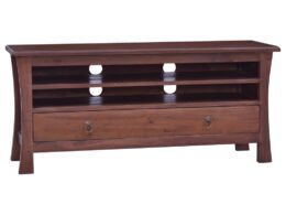 vidaXL TV Stand Classical Brown 39.4"x11.8"x17.7" Solid Wood Mahogany