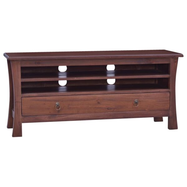 vidaXL TV Stand Classical Brown 39.4"x11.8"x17.7" Solid Wood Mahogany