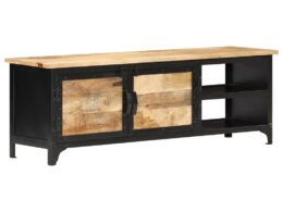 vidaXL TV Stand 47.2"x11.8"x15.7" Solid Wood Mango