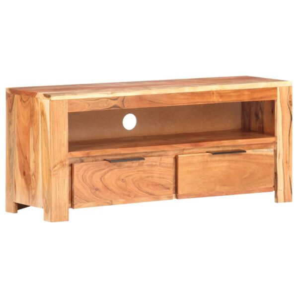 vidaXL TV Stand 35.4"x11.8"x15.7" Solid Wood Acacia
