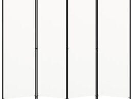vidaXL 4-Panel Room Divider White 78.7"x70.9"