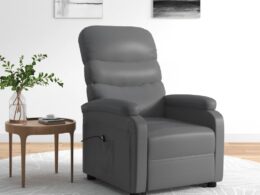 vidaXL Stand up Chair Anthracite Faux Leather