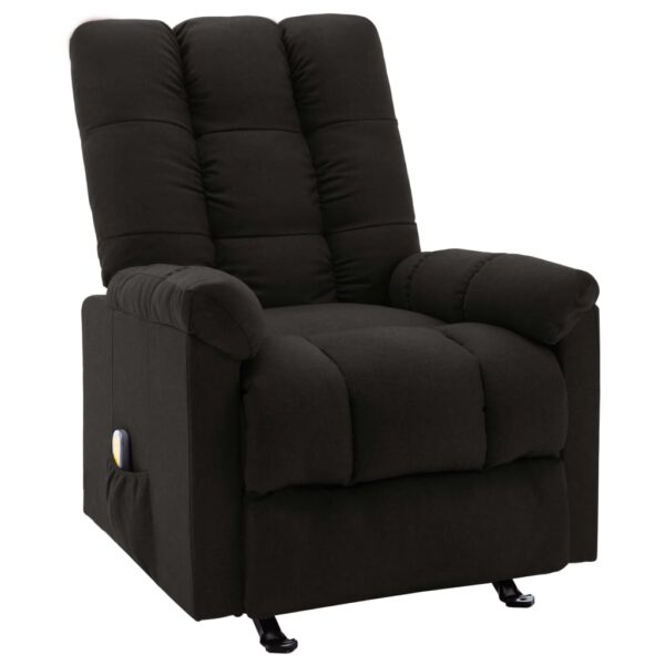 vidaXL Recliner Black Fabric