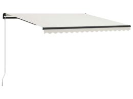 vidaXL Manual Retractable Awning 157.5"x118.1" Cream