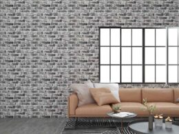 vidaXL 3D Wall Panels with Dark Gray Brick Design 10 pcs EPS