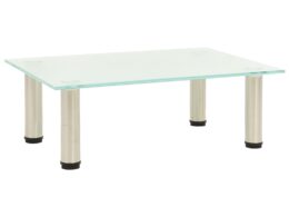 vidaXL TV Stand Frosted 15.7"x13.8"x6.7" Tempered Glass