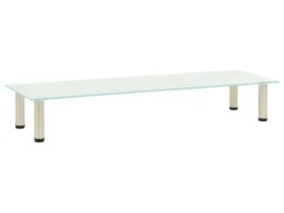 vidaXL TV Stand Frosted 47.2"x13.8"x6.7" Tempered Glass