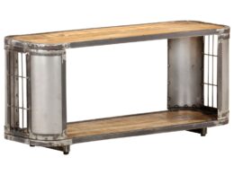 vidaXL TV Stand 35.4"x11.8"x15.7" Solid Wood Mango
