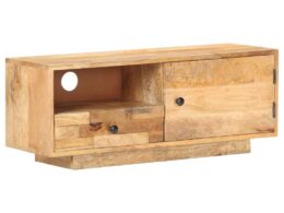 vidaXL TV Stand 35.4"x11.8"x13.8" Solid Wood Mango