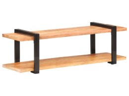 vidaXL TV Stand 51.2"x15.7"x15.7" Solid Wood Acacia