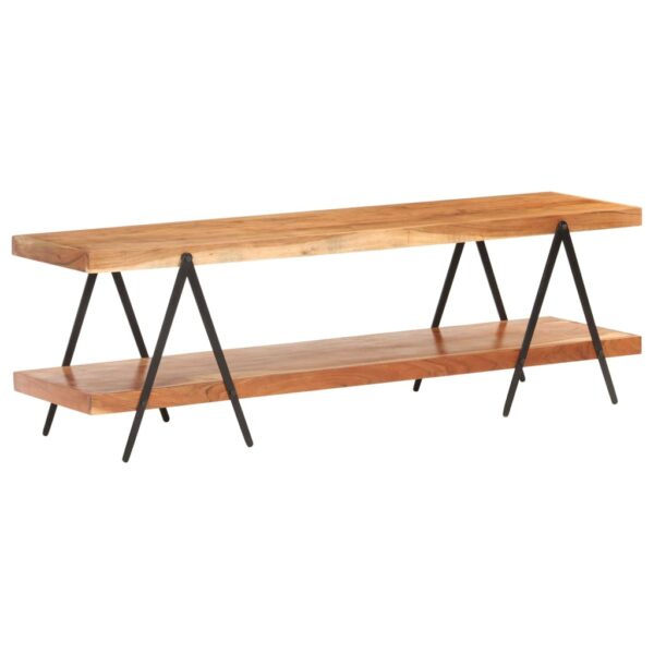vidaXL TV Stand 63"x15.7"x19.7" Solid Wood Acacia