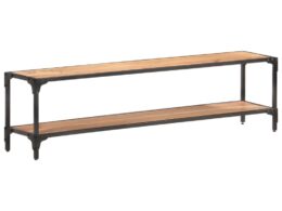 vidaXL TV Stand 59.1"x11.8"x15.7" Solid Wood Acacia