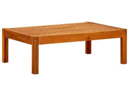 vidaXL Patio Table 33.5"x22.4"x11.4" Solid Acacia Wood
